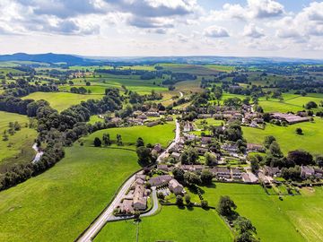 An aerial view of airton