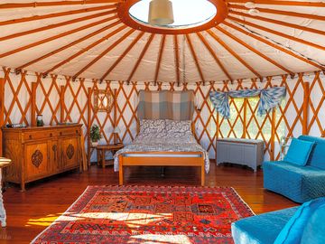 Yurt interior
