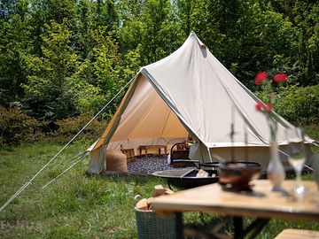Furnished bell tent