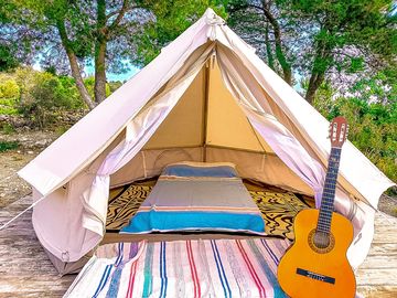 Bell tent exterior