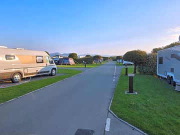 Serviced hard-standing pitch
