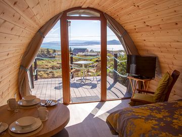 Ocean view from the pod