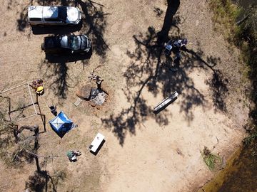 Creek front camp