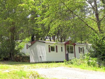 Exterior of the caravan