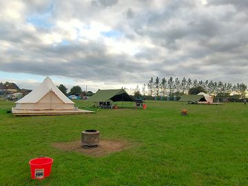 View across the campsite