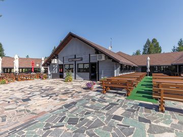 Outdoor dining area