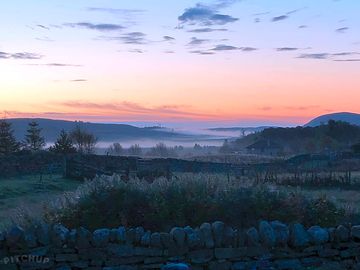 Sunrise over pod site