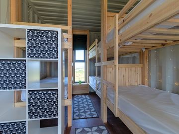 Inside the containers