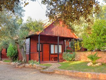 Wooden bungalow exterior