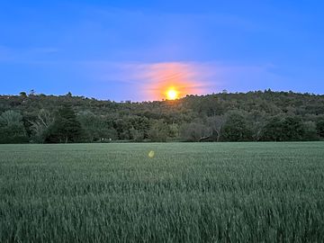 Le levé de la lune vue de notre emplacement