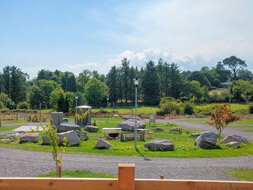 View of the main site from the buzzard 6 person cabin.
