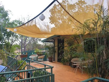 Space to relax on the raised deck