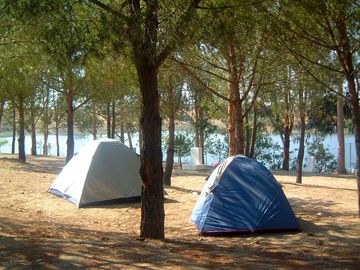 Open camping area