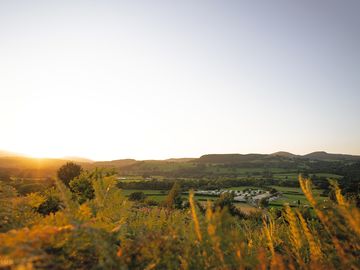 View of the site from garth goch