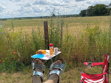 Nice and relaxing with good views over the countryside