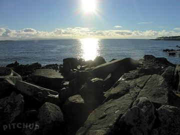 Sun on sea