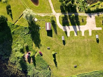Aerial view of the site
