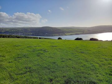 The camping field, looking towards st dogmaels