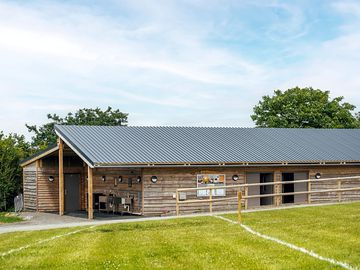 Our beautiful purpose built shower and toilet block.