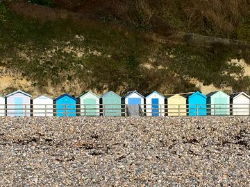 Beach huts nearby
