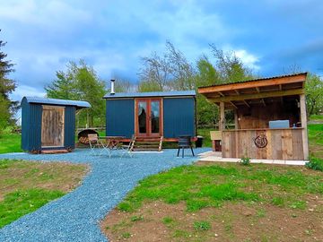 Shepherd's hut exterior