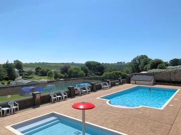 View of pools & countryside