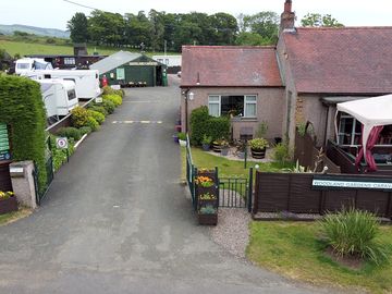 Campsite accessed from quiet country road