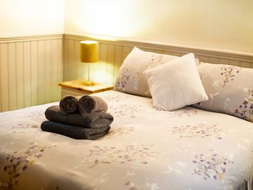 Bedding and towels provided