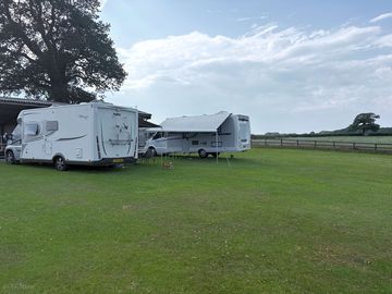 Plenty of space for your awning and table