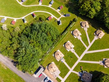 Aerial view of the site