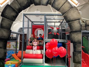 Soft play area next to the bar