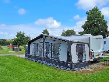 Spacious hardstanding pitches