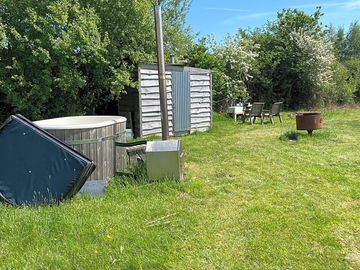 We have a couple of hot tubs for separate hire; eco loos and fire pits.