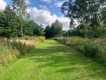 Track to the camping field