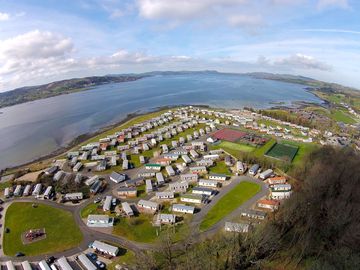 Overview of caravan park