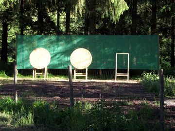 The archery area