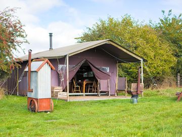 Safari tent exterior