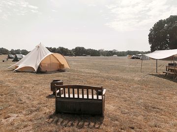 Lots of private space with a camp fire