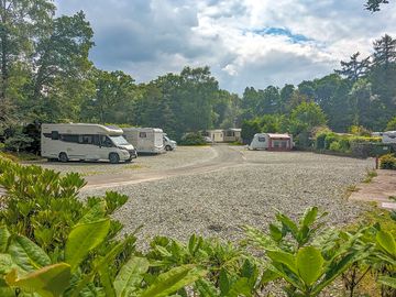 Pitches surrounded by trees