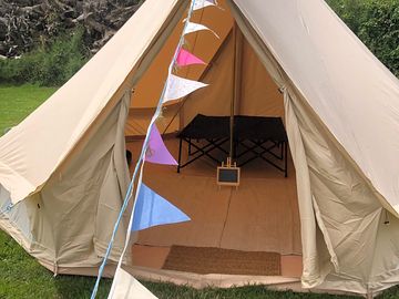 Bell tent entrance