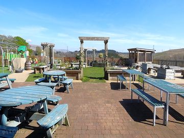 Outdoor dining area