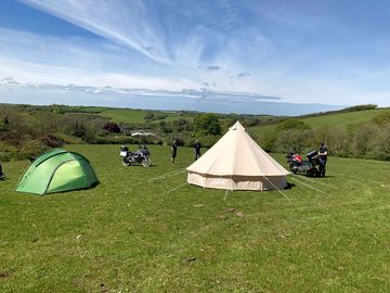 Our first campers on bikes BMW GS