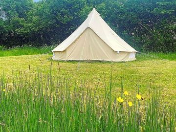 Front view of bell tent