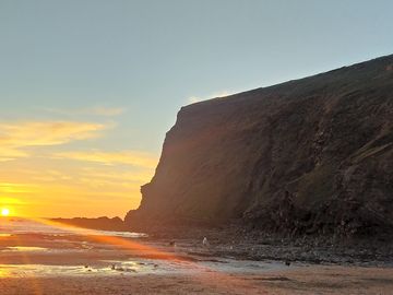 Sunset by the beach