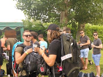 Arriving at the site
