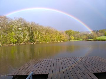 Rainbow over the lake