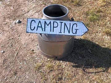Camping sign
