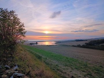 Sunset view from the footpath west of the park