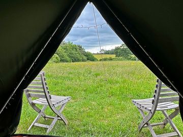 View from the bell tent