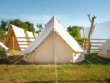 Bell tent exterior